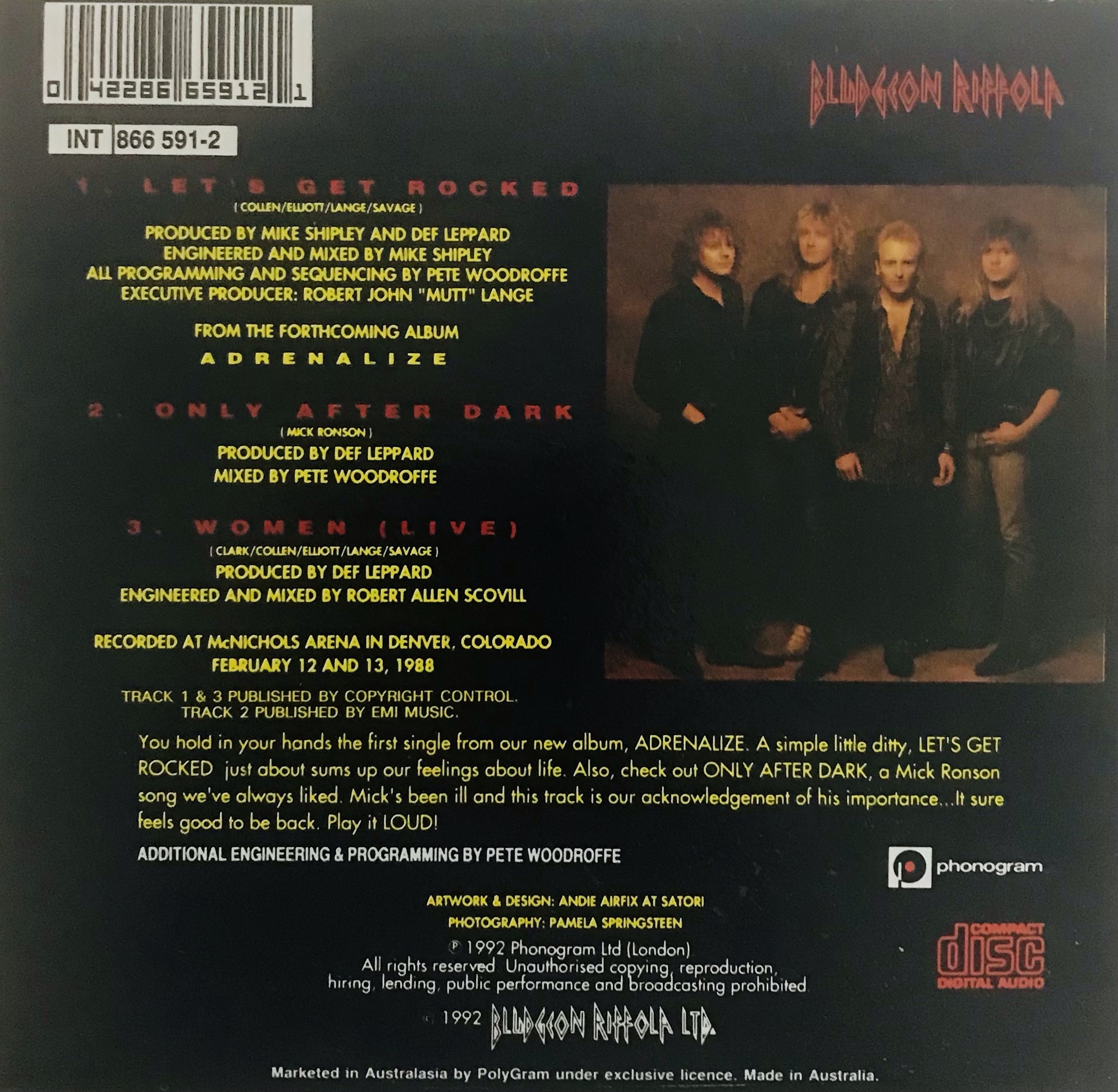 The Record Vault: Def Leppard – Let's Get Rocked (CD Single