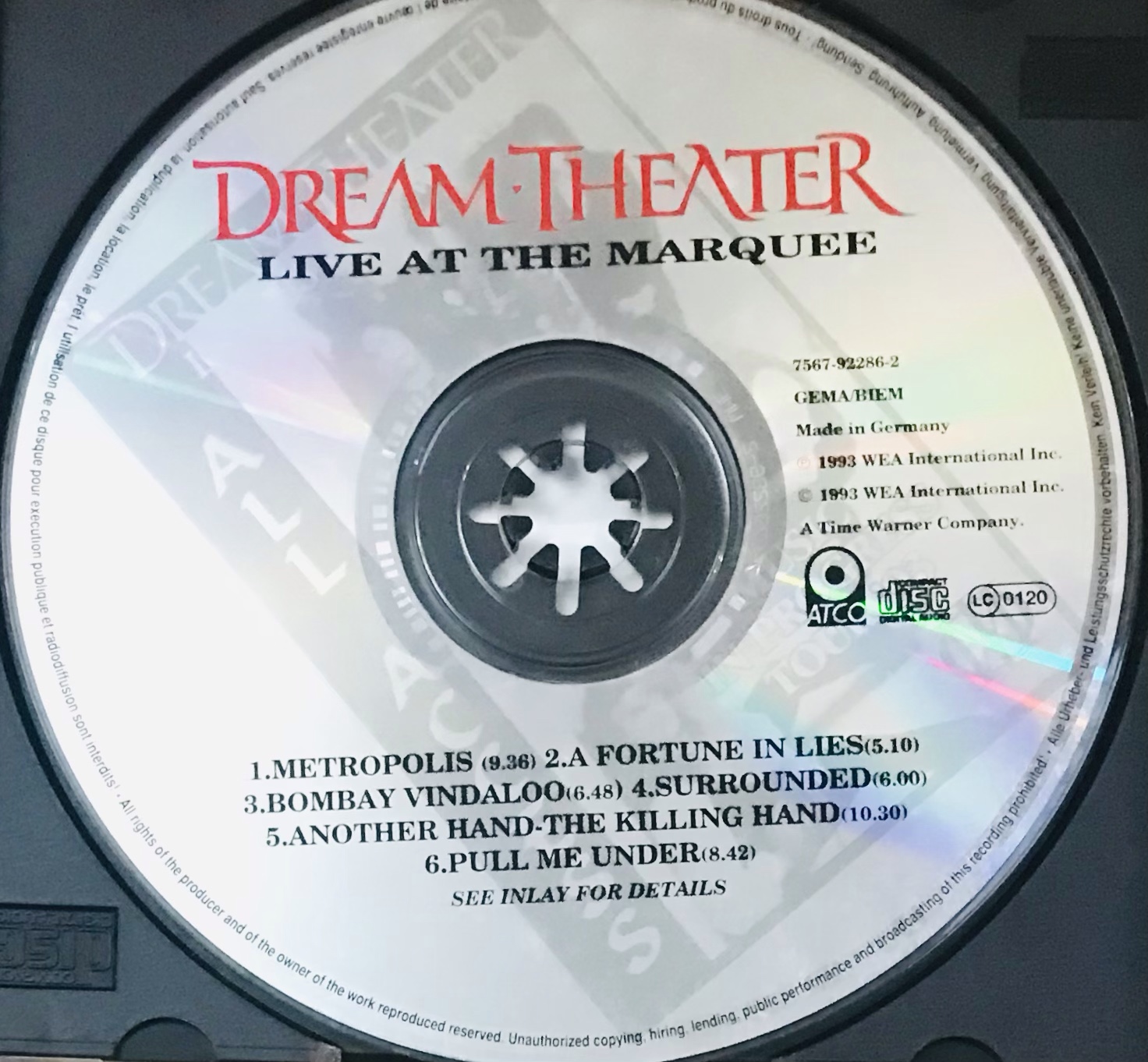 The Record Vault: Dream Theater – Live At The Marquee