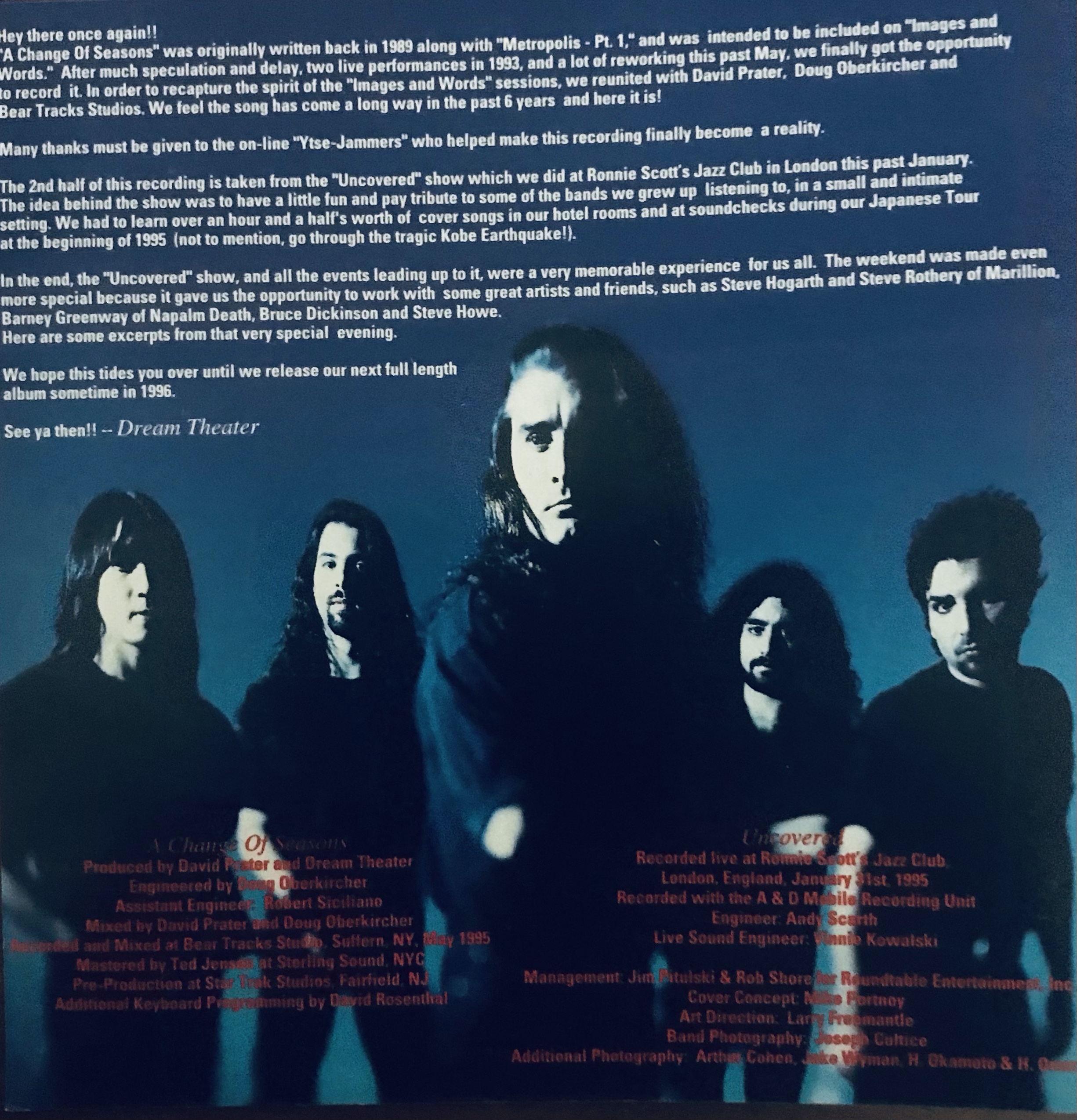 The Record Vault: Dream Theater – A Change Of Seasons (EP